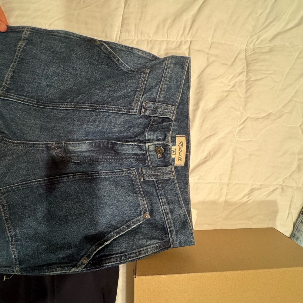 11" High-Rise Flare Jeans in Whitethorn Wash: Workwear Edition